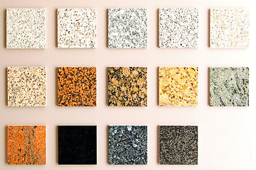 Image showing Marble samples