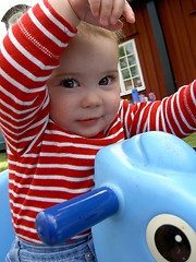 Image showing Playing Baby girl