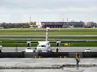 Image showing small plane in airport