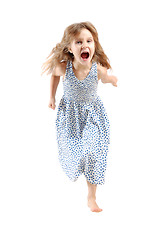 Image showing running child isolated