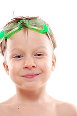 Image showing kid with goggles