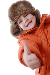 Image showing child wearing winter clothing