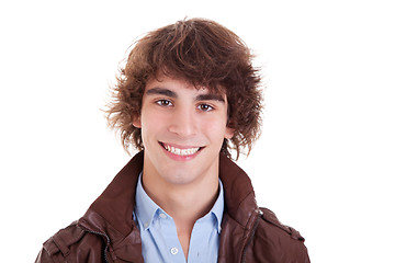 Image showing cute boy, smiling, isolated on white