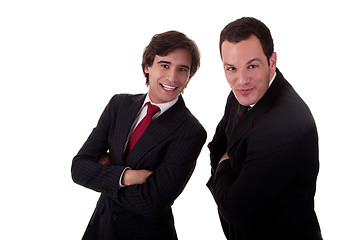 Image showing two happy businessmen, 