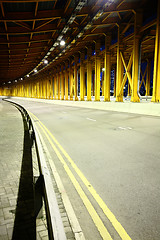 Image showing highway tunnel at night