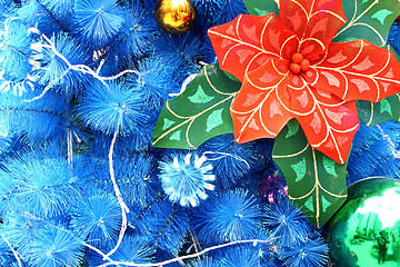 Image showing blue christmas background