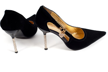 Image showing Black women shoes