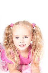 Image showing Little cute girl in studio