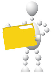 Image showing Man with yellow folder