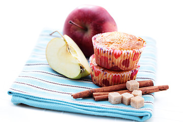 Image showing apple muffins