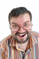 Image showing happy surprised man