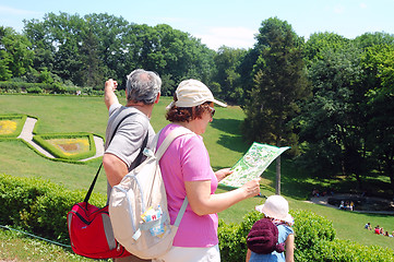 Image showing reading a map