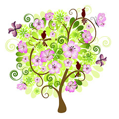 Image showing Spring  decorative tree