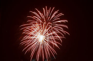 Image showing Arial fireworks