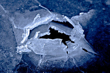 Image showing Frozen water