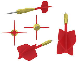 Image showing 3D dart views 