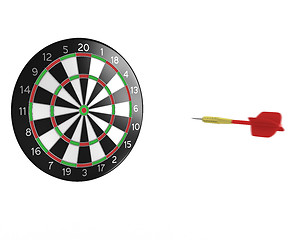 Image showing 3D darts flying