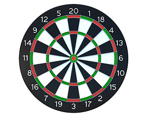 Image showing Dartboard front view 