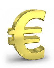 Image showing Gold euro sign 