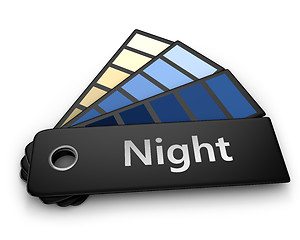 Image showing Color palette of night 