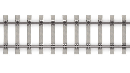 Image showing 3d rails horizontal top view 