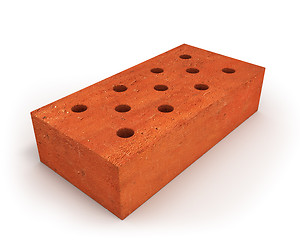 Image showing Single orange brick