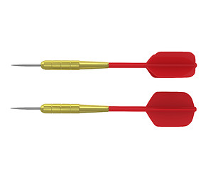 Image showing Two darts side view 