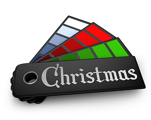 Image showing Christmas color palette isolated