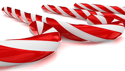 Image showing A lot of traditional christmas candies isolated