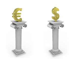Image showing Column with currency sign 