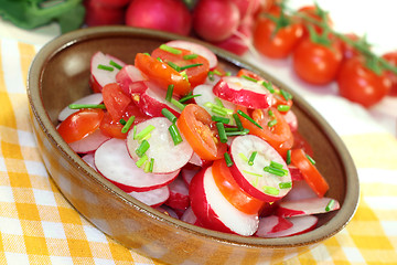 Image showing radish and tomato salad