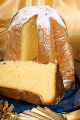 Image showing Pandoro the italian Christmas golden cake