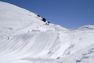 Image showing Ski jumping board