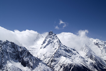 Image showing Hight Mountains. Caucasus, Dombay.