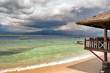 Image showing Wonderful tropical beach resort