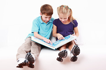 Image showing Reading together