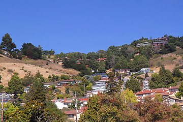 Image showing A town on the hills