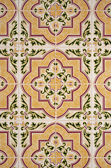 Image showing Traditional Portuguese glazed tiles