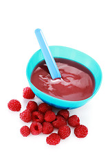 Image showing raspberries - baby food