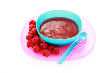 Image showing raspberries - baby food