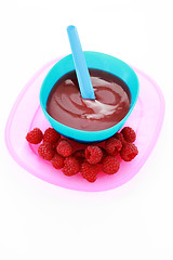 Image showing raspberries - baby food