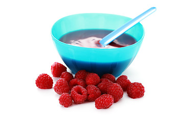 Image showing raspberries - baby food