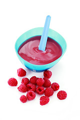 Image showing raspberries - baby food