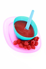 Image showing raspberries - baby food