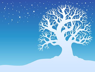 Image showing Winter tree with snow 2