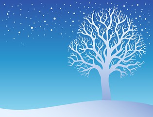 Image showing Winter tree with snow 3