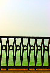 Image showing beautiful forged fence