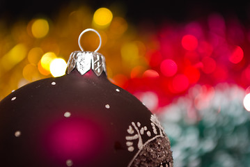 Image showing Abstract christmas lights as background