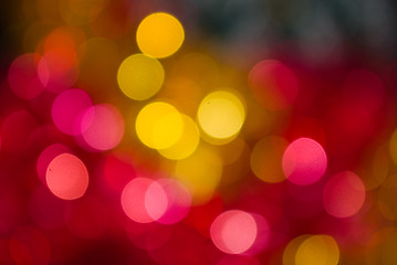 Image showing Abstract christmas lights as background