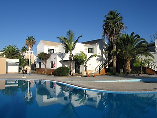 Image showing resort with swimming pool